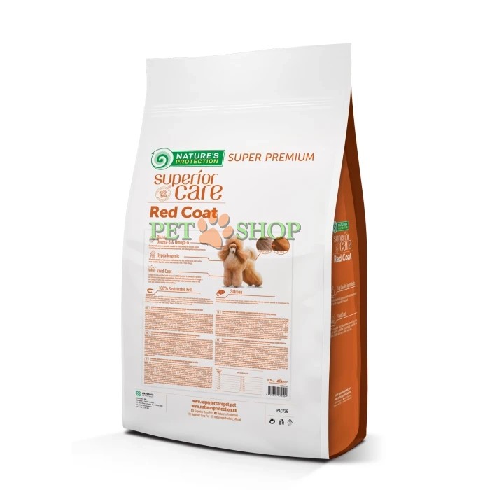 <p><strong>В основе корма &ndash; высокоэффективная инновационная формула, помогающая усилить и поддержать интенсивность красного пигмента шерсти, а также питающая кожу и шерсть домашнего животного изнутри.</strong></p>