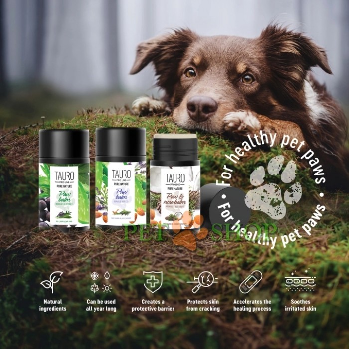 <p><strong>Бальзам &bdquo;Tauro Pro Line Pure Protecting Paw&ldquo; обеспечивает эффективную защиту подушечек лап питомца круглый год &ndash; защищает от вредных факторов окружающей среды (раскаленный асфальт, песок, соли), увлажняет кожу и укрепляет ее защитный барьер.</strong></p>