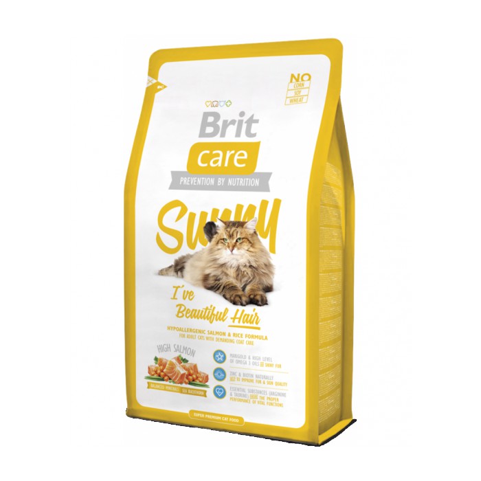 <p><strong>Высококачественный гипоаллергенный беззерновой корм с мясом лосося и рисом для взрослых кошек, шерсть которых требует дополнительного ухода.</strong></p>

<p>&nbsp;</p>