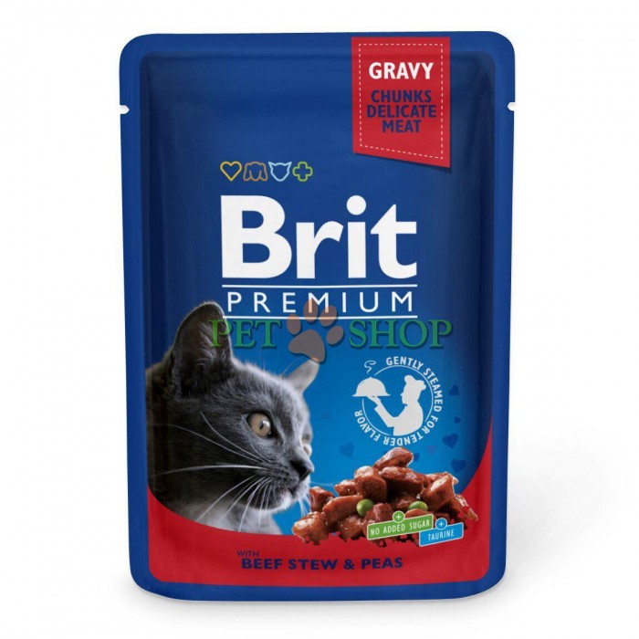 <p><strong>Hrană umedă completă de calitate superioară pentru pisici adulte. Zeama delicioasă &icirc;mbunătățește gustul bucăților de carne, oferindu-i pisicii lichidele necesare.</strong></p>