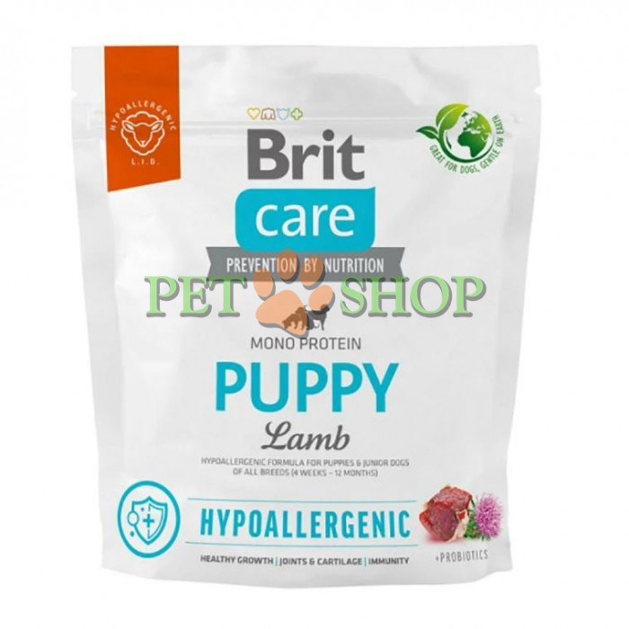 <p><strong>Brit Care Puppy Lamb & Rice 1&nbsp;кг -&nbsp;Гипоаллергенная формула с ягненком и рисом для щенков и юниоров всех пород (4 недели - 12 месяцев)</strong></p>