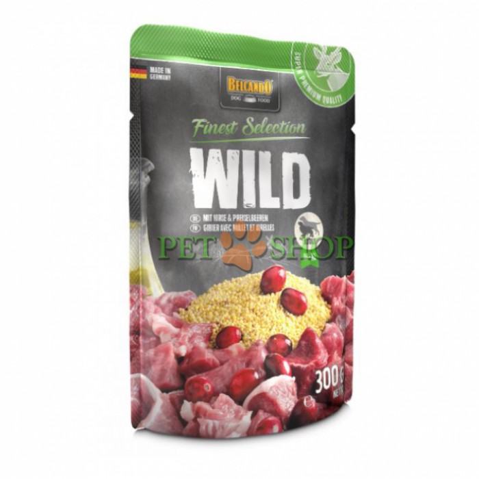 <p><strong>Оленина с просом и брусникой для собак. Изготавливаются из бережно обработанных натуральных продуктов без применения ароматизаторов, красителей и консервантов.</strong></p>