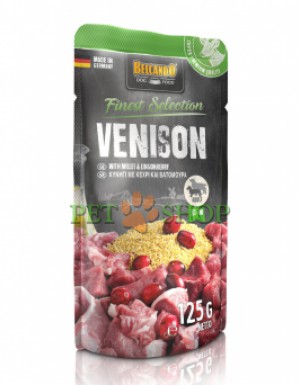 <p><strong>Дичь с просом и брусникой для собак. Изготавливаются из бережно обработанных натуральных продуктов без применения ароматизаторов, красителей и консервантов.</strong></p>