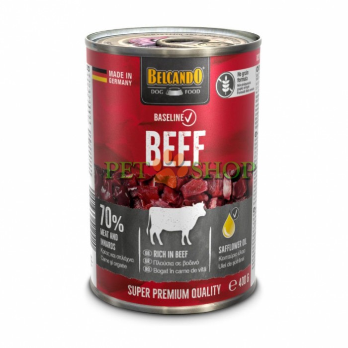 <p><strong>Belcando Baseline BEEF Белькандо Бейслайн</strong>&nbsp;&ndash; полнорационный корм для собак с говядиной.</p>