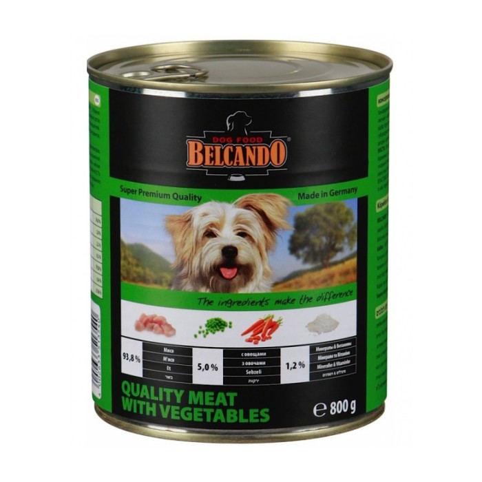 <p><strong>Belcando – «Отборное мясо с овощами» – отличный вкус благодаря мясу и овощам, не содержит консервантов, красителей, ароматизаторов и соевых продуктов.</strong></p>