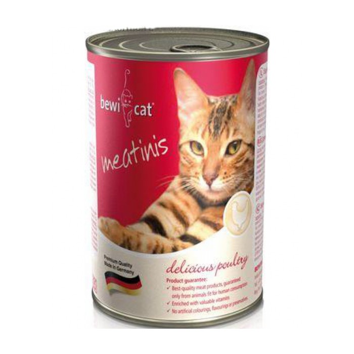 <p><strong>Bewi Cat Meatinis Poultry&nbsp;</strong><strong>&ndash; идеальная добавка к сухому корму с высоким содержанием мяса курицы, богатая витаминами и микроэлементами.&nbsp;</strong></p>