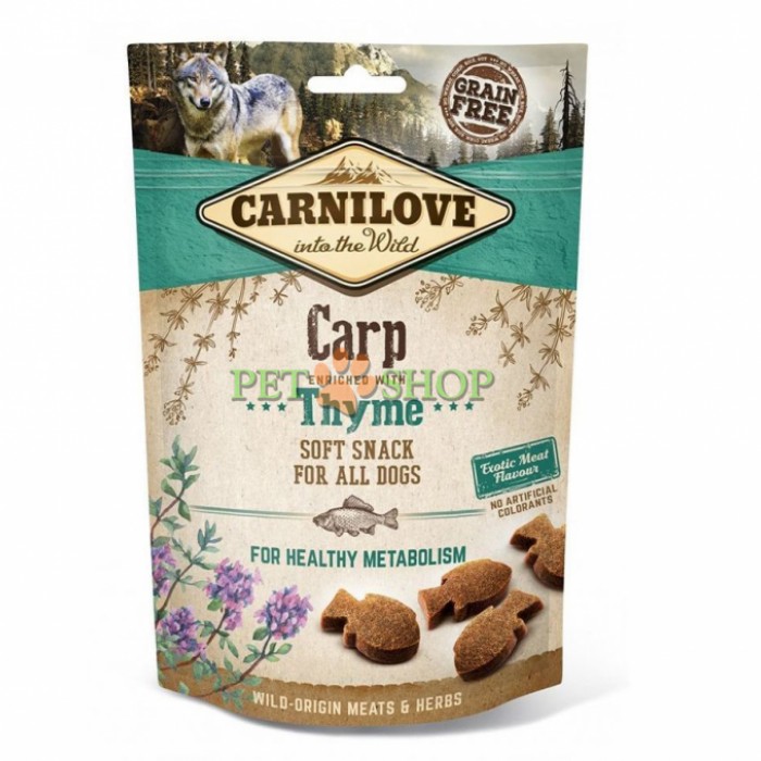 <p><strong>Лакомство для собак Carnilove Carp with Thyme с карпом и тимьяном 200 гр</strong></p>