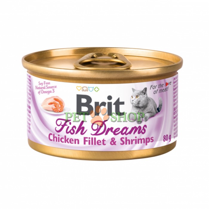 <p><strong>В состав корма входит куриное филе и креветки в соусе для отличного здоровья, самочувствия и красоты Вашего любимца.</strong></p>