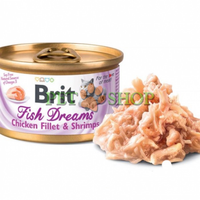 <p><strong>В состав корма входит куриное филе и креветки в соусе для отличного здоровья, самочувствия и красоты Вашего любимца.</strong></p>