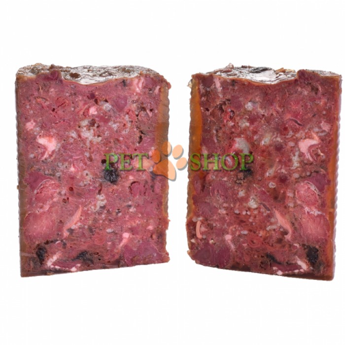 <p><strong>Pateu de carne veritabilă fără cereale pentru c&acirc;ini adulți. Hrană completă pentru c&acirc;ini.</strong></p>