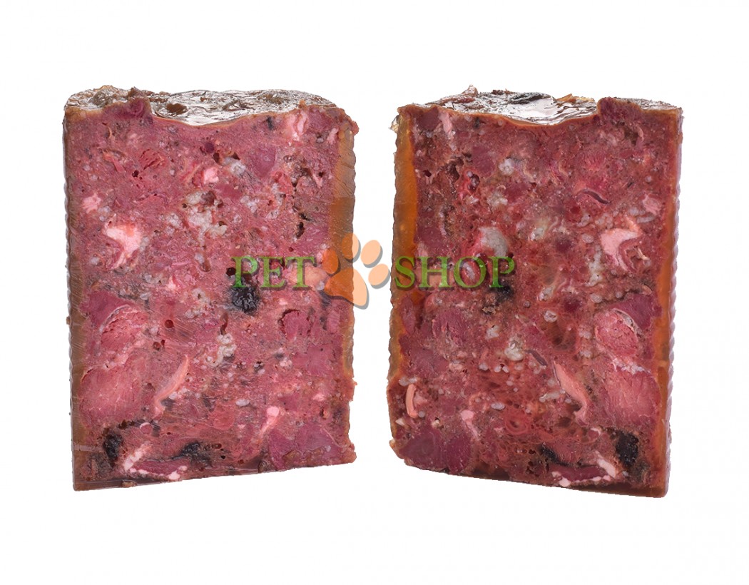 <p><strong>Pateu de carne veritabilă fără cereale pentru c&acirc;ini adulți. Hrană completă pentru c&acirc;ini.</strong></p>