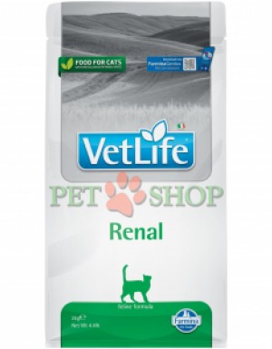 <p><strong>Farmina Vet Life Cat Renal -&nbsp;</strong>полнорационный диетический корм для кошек для поддержки функции почек при хронической болезни почек или при временных нарушениях почечной функции.</p>