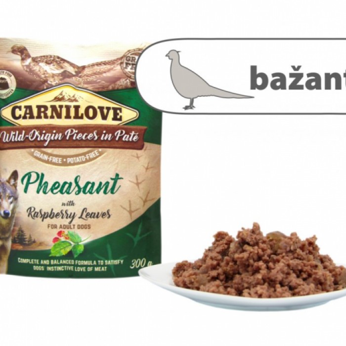 <p><strong>Carnilove&nbsp;Pheasant with Raspberryleaf&nbsp;300 грамм&nbsp;Кусочки мяса фазана&nbsp;с листьями малины</strong></p>