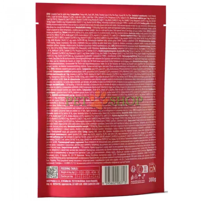 <p><strong>Carnilove&nbsp;Turkey</strong>,&nbsp;<strong>Duck with Timothy Grass -&nbsp;</strong>мясной паштет в пауче с индейкой, уткой и тимофеевкой. Для взрослых собак всех пород.&nbsp;<strong>Свежее мясо и субпродукты -&nbsp;Без зерна&nbsp;-&nbsp;Без искусственных консервантов, ароматизаторов и красителей.</strong></p>