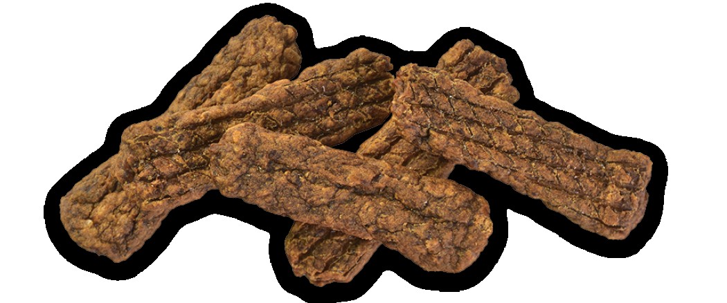 <p><strong>Дополнительный корм для собак. Вкусное мясное лакомство для собак с курицей, ягненком и пробиотиками.</strong></p>