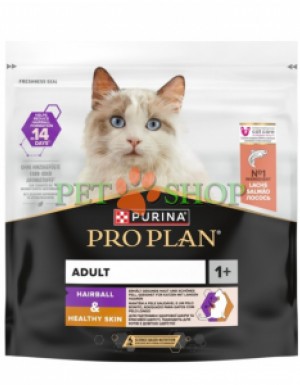 <p><strong>Hrană uscată Pro Plan Hairball, Healthy Skin &ndash;</strong> ajută la reducerea năp&acirc;rlirii excesive și la diminuarea formării ghemotoacelor de păr &icirc;n tractul digestiv, contribuind totodată la menținerea sănătății pielii și blănii. Pentru pisici adulte, cu aromă de somon.</p>