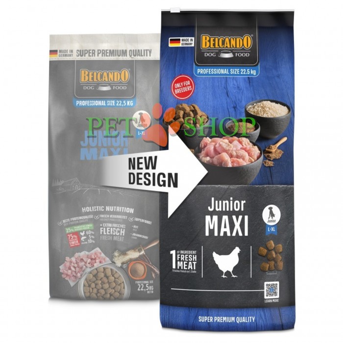 <p><strong>Belcando Junior Maxi 12,5 кг - сухой корм супер-премиум класса&nbsp;для Щенков Крупных и Гигантских Пород.</strong></p>