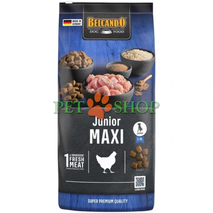 <p><strong>Belcando Junior Maxi 22,5 kg &ndash; hrană uscată superpremium pentru căței de talie mare și gigant.</strong></p>