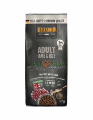 <p><strong>Belcando Adult Lamb, Rice 12,5 кг - сухой гипоаллергенный корм супер-премиум класса для взрослых собак.</strong></p>