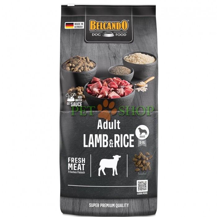 <p><strong>Belcando Adult Lamb, Rice 1&nbsp;кг на развес&nbsp;- сухой гипоаллергенный&nbsp;корм супер-премиум класса для взрослых собак.</strong></p>