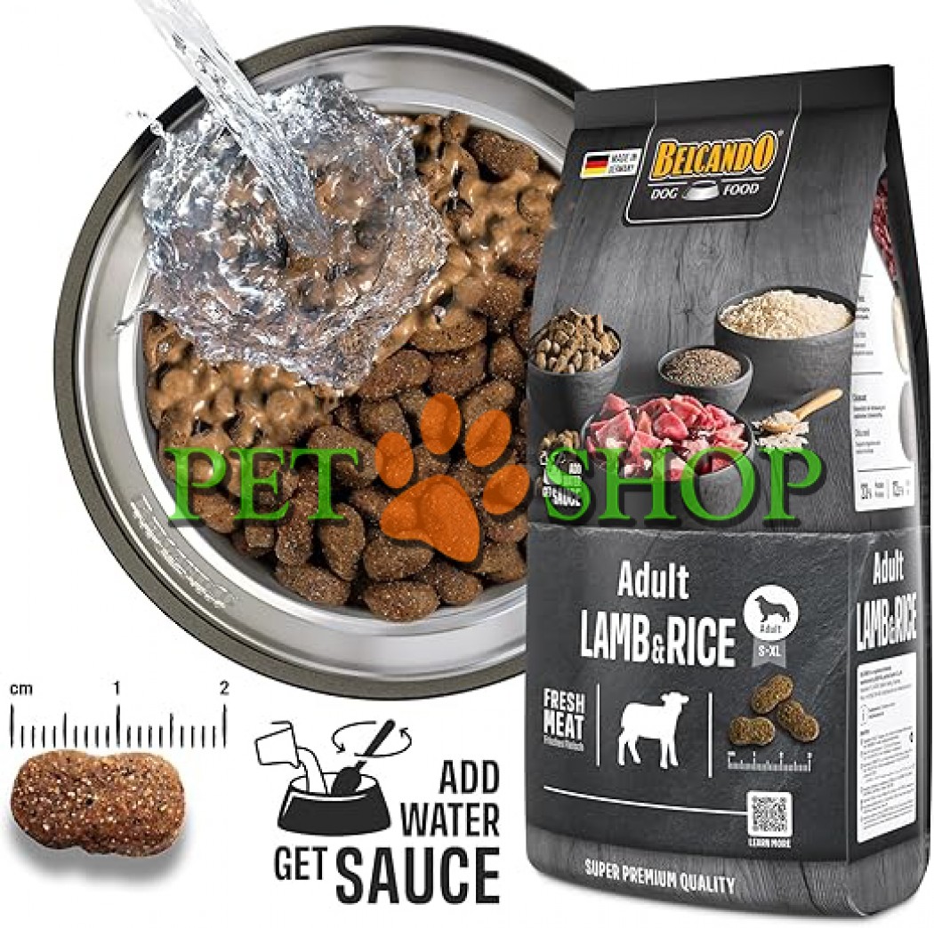 <p><strong>Belcando Adult Lamb, Rice 1&nbsp;кг на развес&nbsp;- сухой гипоаллергенный&nbsp;корм супер-премиум класса для взрослых собак.</strong></p>