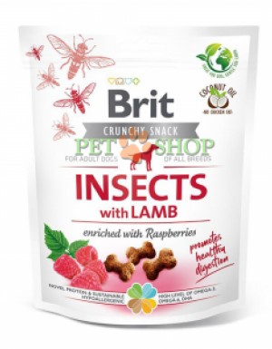 <p><strong>Delicatese crocante funcționale cu insecte și miel. Îmbogățite cu zmeură. Hrană suplimentară funcțională pentru câini.</strong></p>