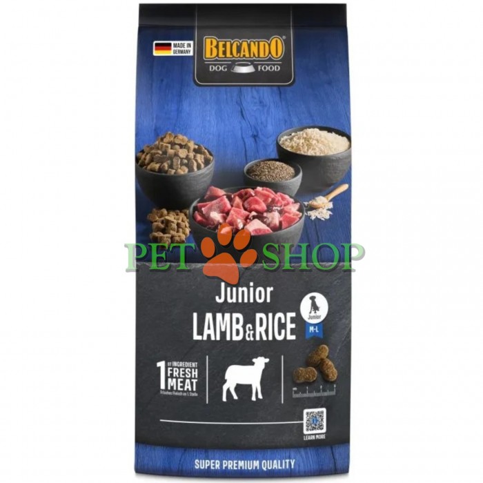 <p><strong>Belcando Junior Lamb, Rice 12,5&nbsp;kg &ndash; hrană hipoalergenică super-premium pentru pui de toate rasele, cu miel și orez.</strong></p>