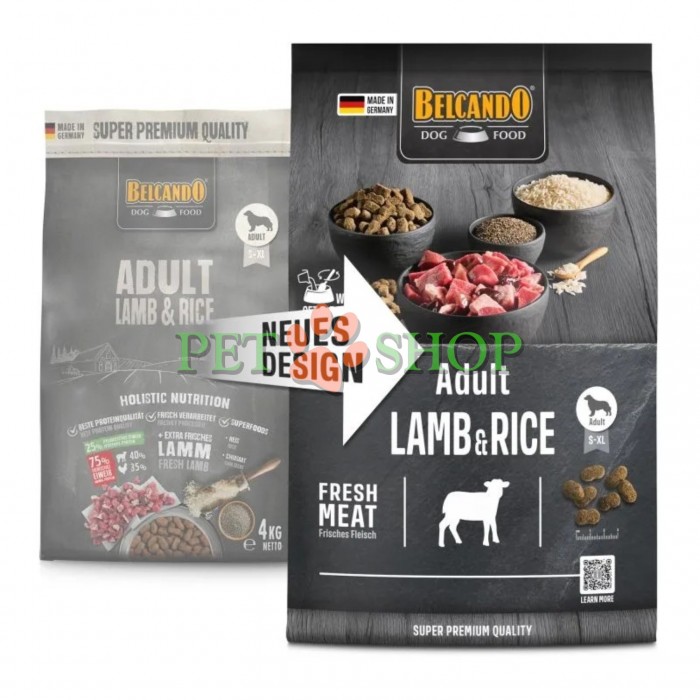 <p><strong>Belcando Adult Lamb, Rice 4&nbsp;кг - сухой гипоаллергенный&nbsp;корм супер-премиум класса для взрослых собак.</strong></p>