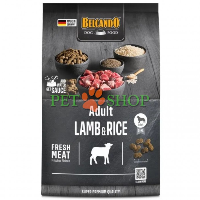 <p><strong>Belcando Adult Lamb, Rice 4&nbsp;кг - сухой гипоаллергенный&nbsp;корм супер-премиум класса для взрослых собак.</strong></p>