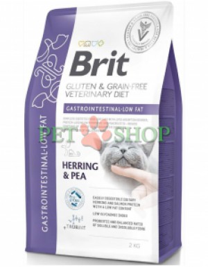 <p><strong>Brit Gastrointestinal Low Fat Cat - </strong>полнорационный диетический корм для кошек с пониженной калорийностью для кошек, склонных к ожирению, с нарушением усвоения жиров и триадитом.</p>