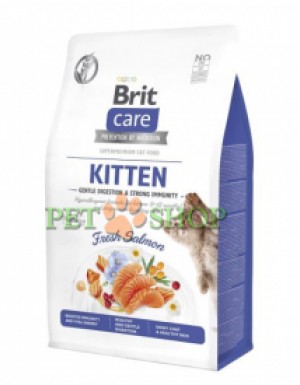 <p><strong>Гипоаллергенный корм Brit Care Cat Grain-Free Kitten со свежим лососем содержит высокую долю белка и легкоусвояемых ингредиентов, которые обеспечивают полноценное и сбалансированное питание котят в возрасте 1-12 месяцев и прекрасно покрывают энергетические потребности беременных и кормящих кошек.</strong></p>