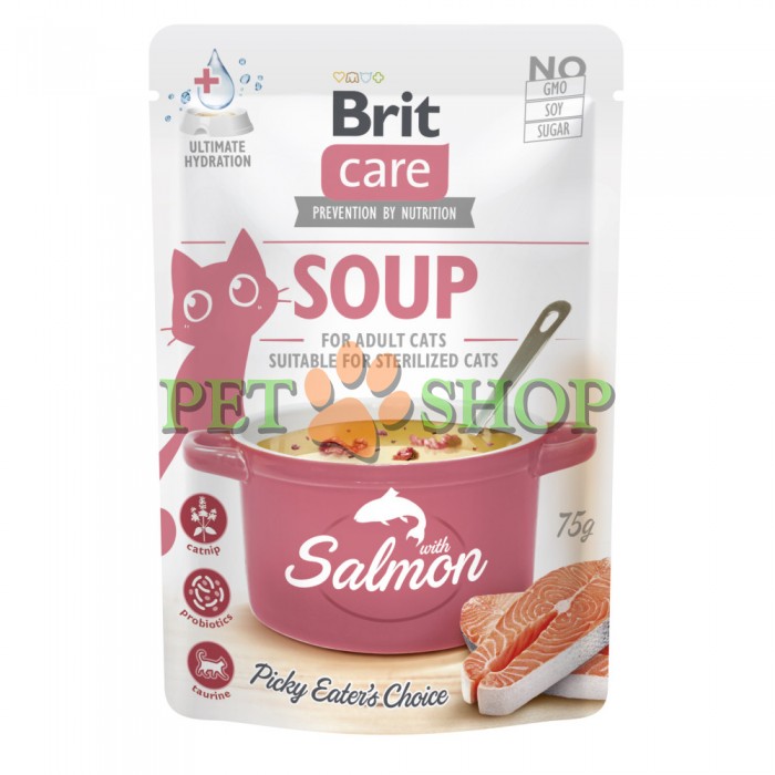 <p><strong>Brit Care Soup Суп с лососем для кошек 75 гр</strong></p>