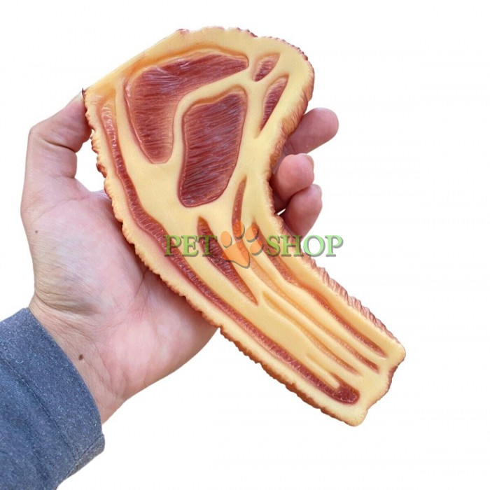 <p>Игрушка для собак "Стейк", 140 мм</p>