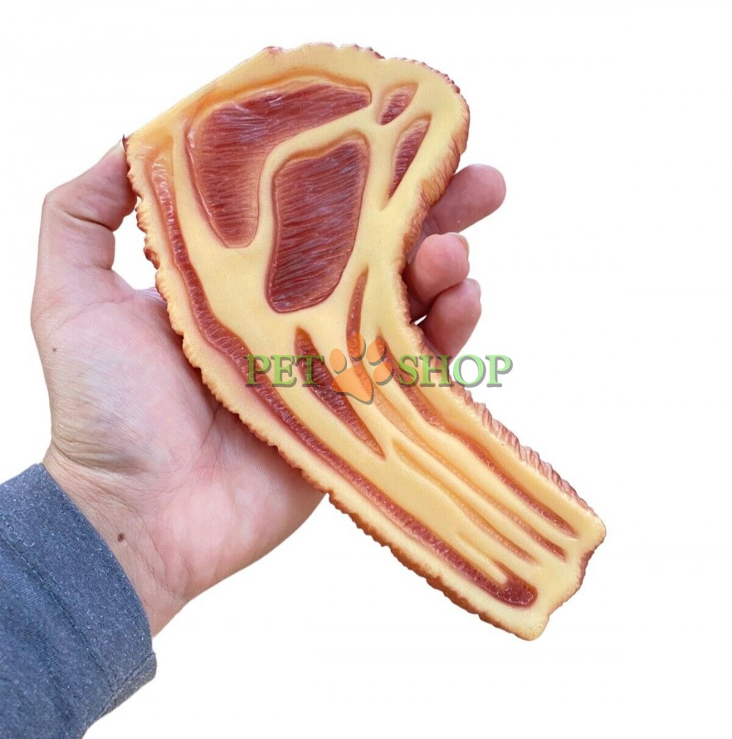<p>Игрушка для собак "Стейк", 140 мм</p>