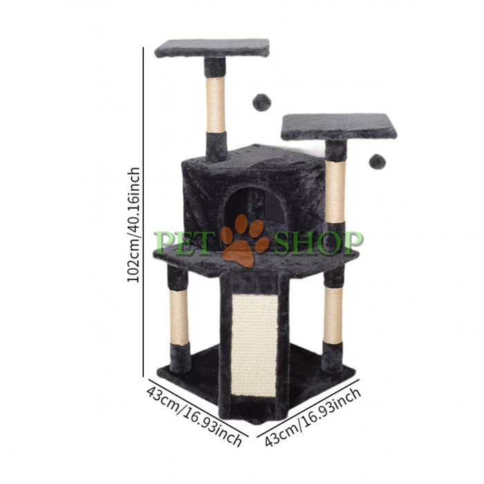 <p>Inaltime: 102 cm; Lungime: 43 cm; Latime: 43 cm.</p>