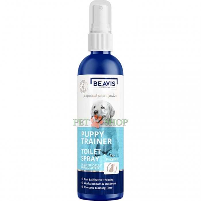 <p><strong>Beavis Puppy Trainer Toilet Spray -&nbsp;</strong>спрей для приучения к туалету для собак.</p>