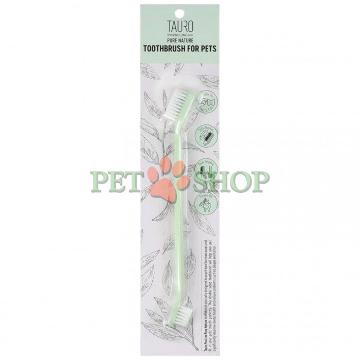 <p><strong>Tauro Pro Line Pure Nature Зубная щетка для собак и кошек - </strong>двусторонняя зубная щетка для ухода за ротовой полостью собак и кошек. Помогает обеспечить тщательную заботу за зубами и деснами любимца.</p>