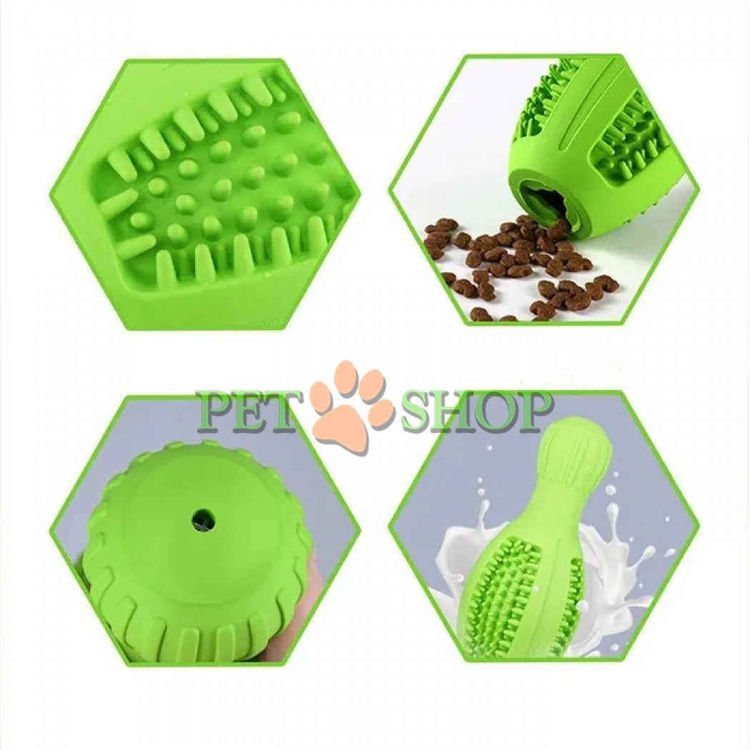 <p><strong>Интерактивная игрушка для собак с пищалкой в форме кегли для средних/мелких/маленьких пород/чистки зубов из натуральной резины каучук/конг</strong></p>