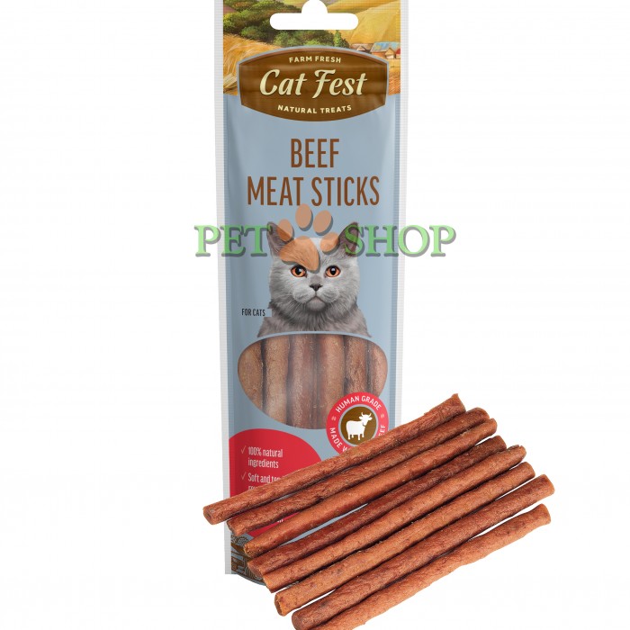 <p><strong>CatFest мясные колбаски из говядины для кошек, 45 gr</strong></p>