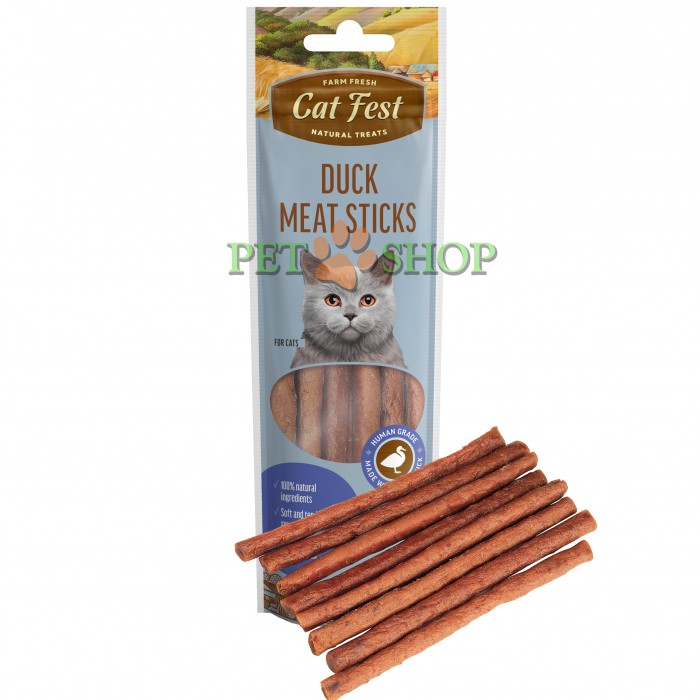 <p><strong>CatFest мясные колбаски из утки для кошек, 45 gr</strong></p>