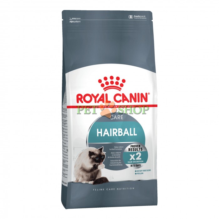 <p><strong>Hrana Royal Canin Hairball Care este pentru reducerea ghemotoacelor de păr cu un complex exclusiv, cu psyllium și micro-fibre pentru stimularea funcției intestinale. Eficiență dovedită.&nbsp;1 kg.</strong></p>