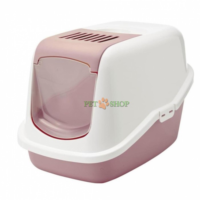 <p><strong>Туалет для кошек Savic "Nestor", закрытый, цвет: белый, светло-серый, 56 х 39 х 38,5 см</strong></p>