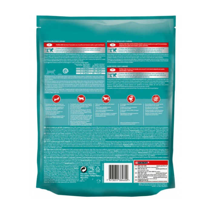 <p><strong>Формула&nbsp;Purina ONE Sterilcat&nbsp;имеет адаптированный состав питательных веществ для кастрированных котов/стерилизованных кошек и специально адаптированный уровень протеинов и жиров для поддержки здорового уровня метаболизма.</strong></p>