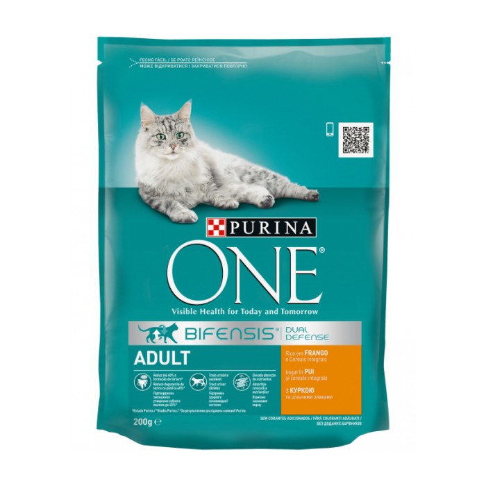 <p><strong>Корм для взрослых кошек&nbsp;Purina One Adult Cat&nbsp;с курицей и злаками идеально подходит для домашних питомцев, за счет своего сбалансированного состава сохраняя и поддерживая их здоровье и хорошее самочувствие.</strong></p>