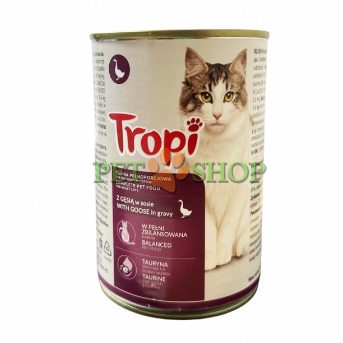 <p><strong>Tropi&nbsp;bucăți de g&acirc;scă&nbsp;pentru pisici&nbsp;415 Gr</strong></p>