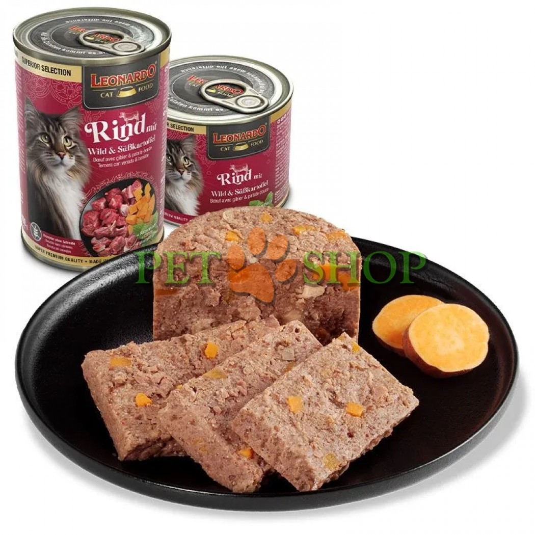 <p><strong>* Содержит говядину и мясо дичи (оленя, кабана). * Лососевое масло для шелковистой шерсти. * Сладкий картофель как богатый источник клетчатки и антиоксидантов. *Беззерновой. *Неотразимая кошачья мята <em>(catnip).</em></strong></p>