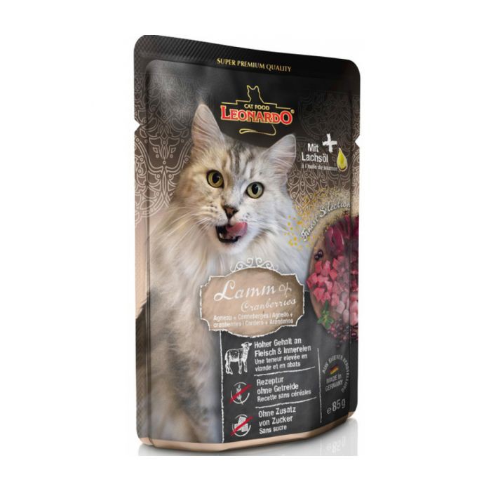 <p><strong>Hrana umeda pentru pisici cu miel + afine 85 gr</strong></p>