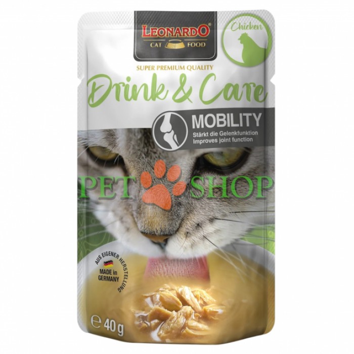 <p><strong>Бульон LEONARDO Drink&nbsp;Care Mobility&nbsp;поддерживает здоровье&nbsp;суставов.</strong></p>