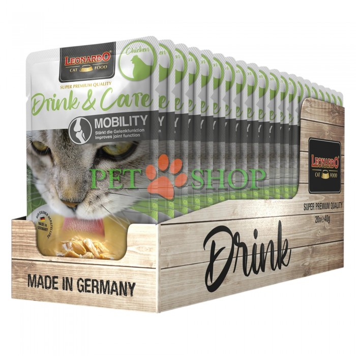 <p><strong>Бульон LEONARDO Drink&nbsp;Care Mobility&nbsp;поддерживает здоровье&nbsp;суставов.</strong></p>