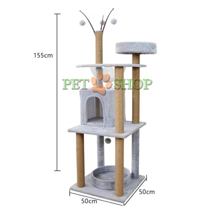 <p><strong>Привлекательная и&nbsp;интересная когтеточка которая способна удолетворить натуральные потребности каждой кошки, 155*50&nbsp;см. Цвет: Серый</strong></p>